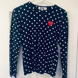 COMME DES GARCONS Play Polka Dot Shirt - SMALL